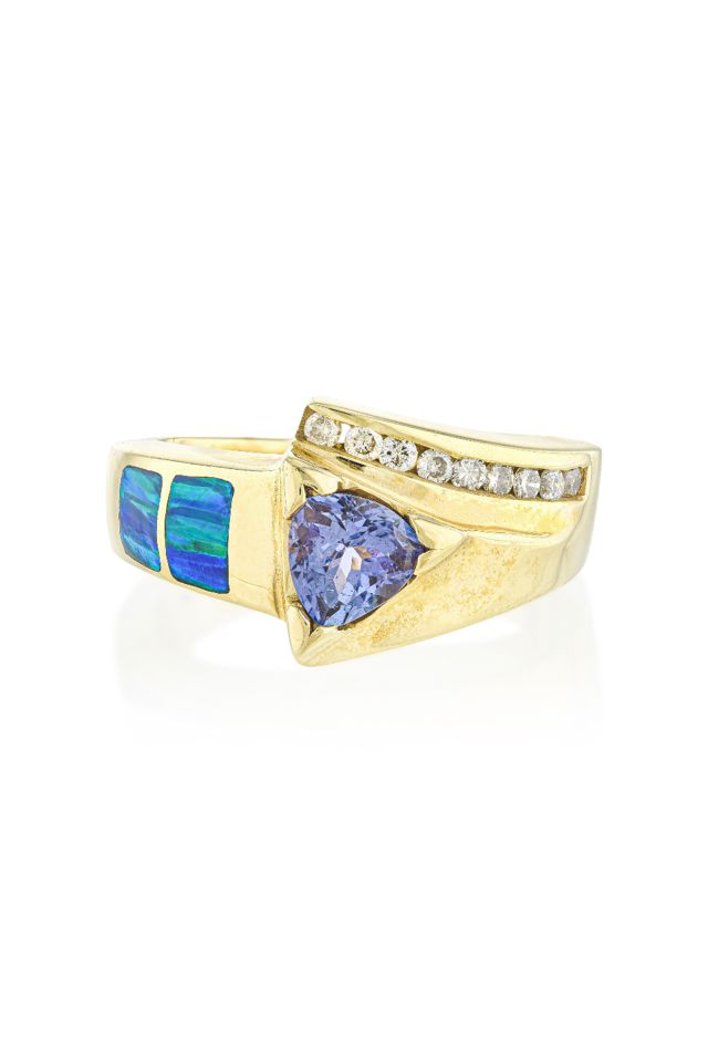 14k Gold Multi-Gem Ring