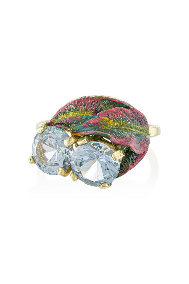 14k Gold Aquamarine Ring