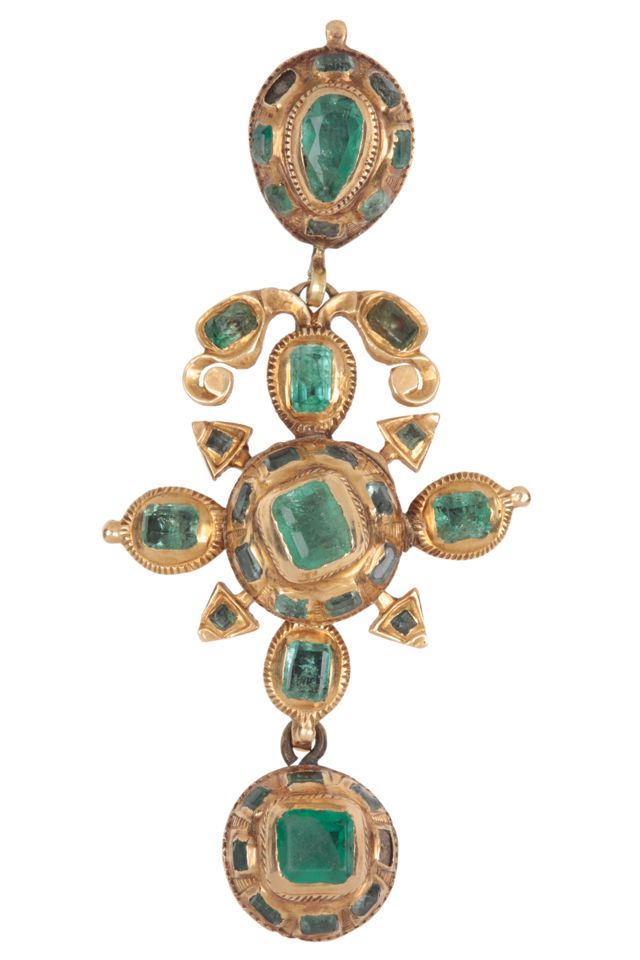 Gold Emerald Pendant