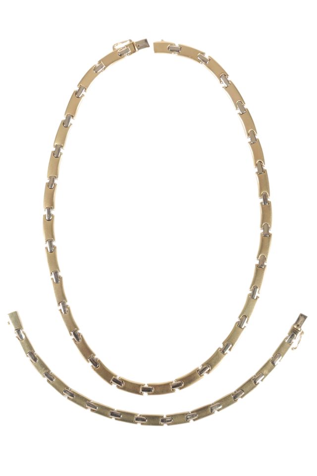 14k Gold Necklace and Bracelet