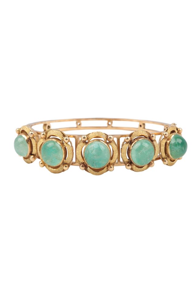 Gold Emerald Bracelet