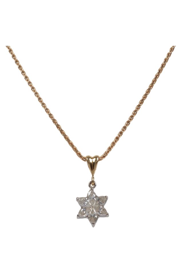 Gold Diamond Pendant Necklace