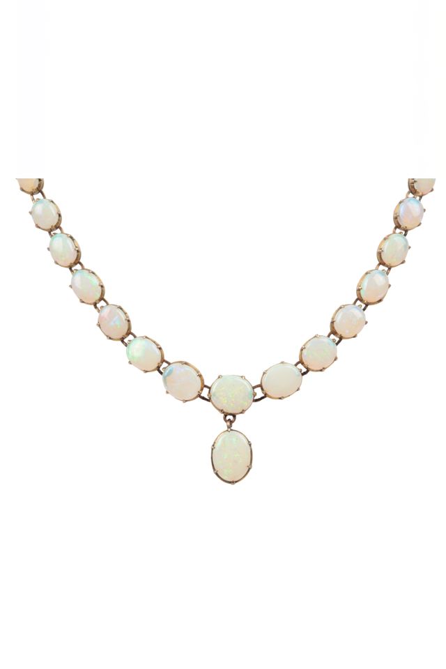 Gold Opal Necklace