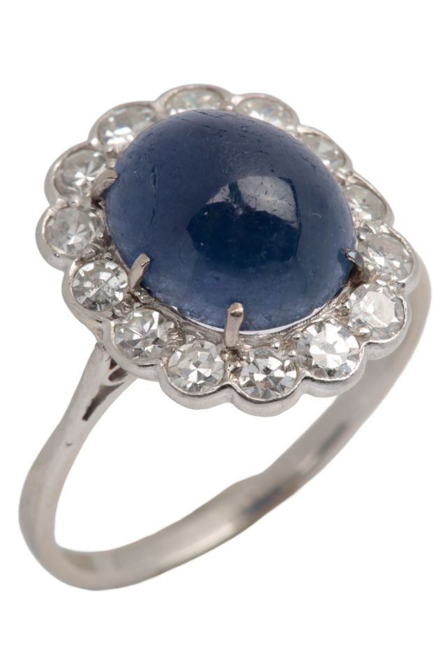 Sapphire and Diamond Ring