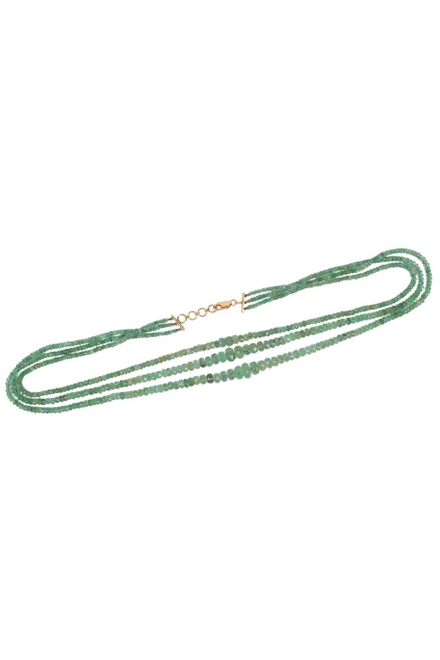 Gold Emerald Necklace