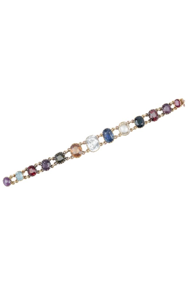 Gold Multi-Gem Bracelet