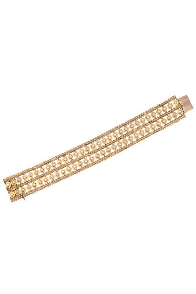 Gold Pearl Bracelet