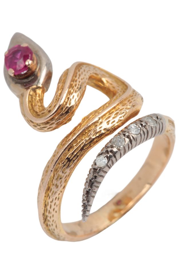 Gold Ruby and Diamond Ring