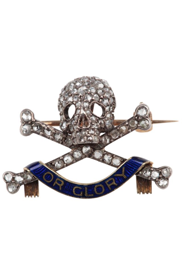 Silver and Gold Diamond Brooch
