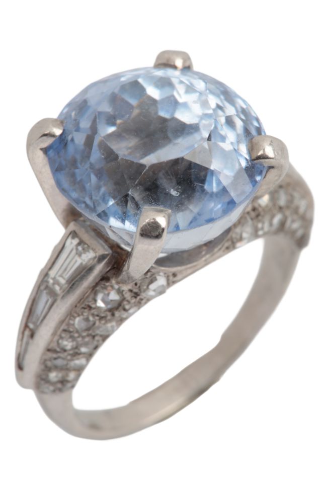 Sapphire and Diamond Ring