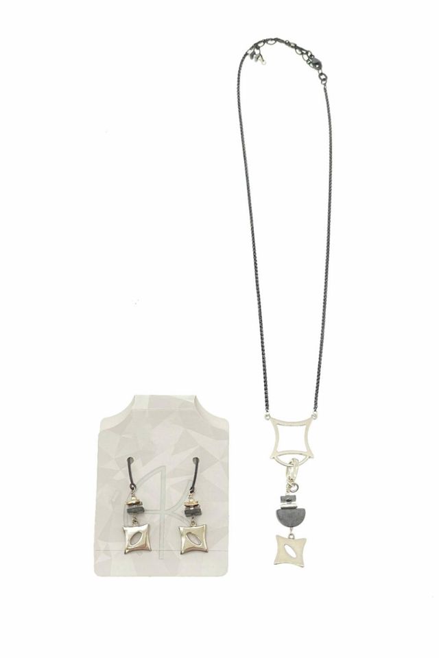Sterling Silver Necklace and Earrings