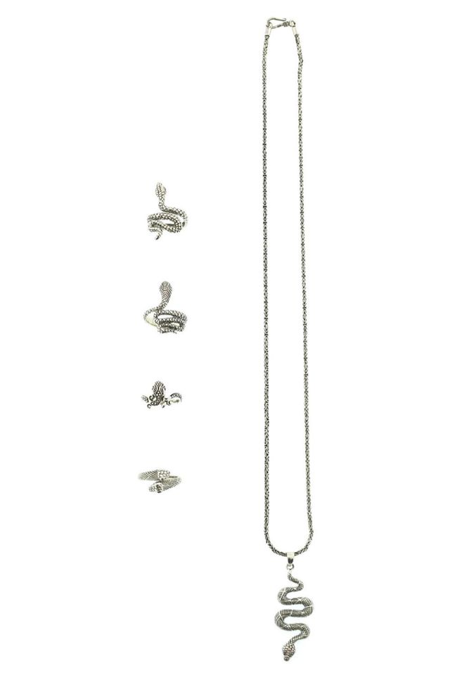 Sterling Silver Snake Jewelry Set