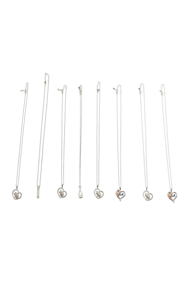 Sterling Silver Multi-Gem Pendant Necklaces
