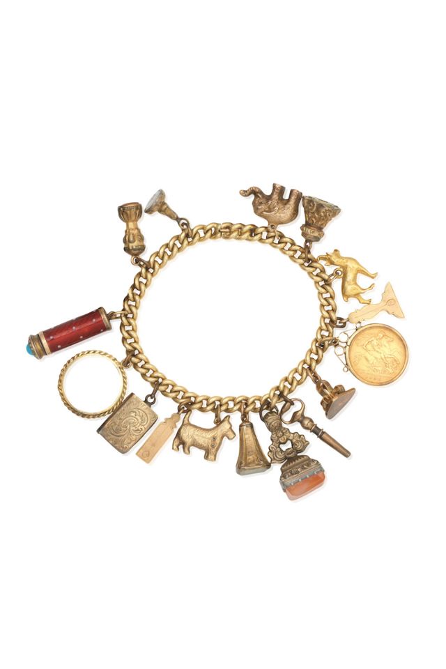 Gold Charm Bracelet