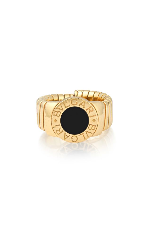 18k Gold Onyx Ring