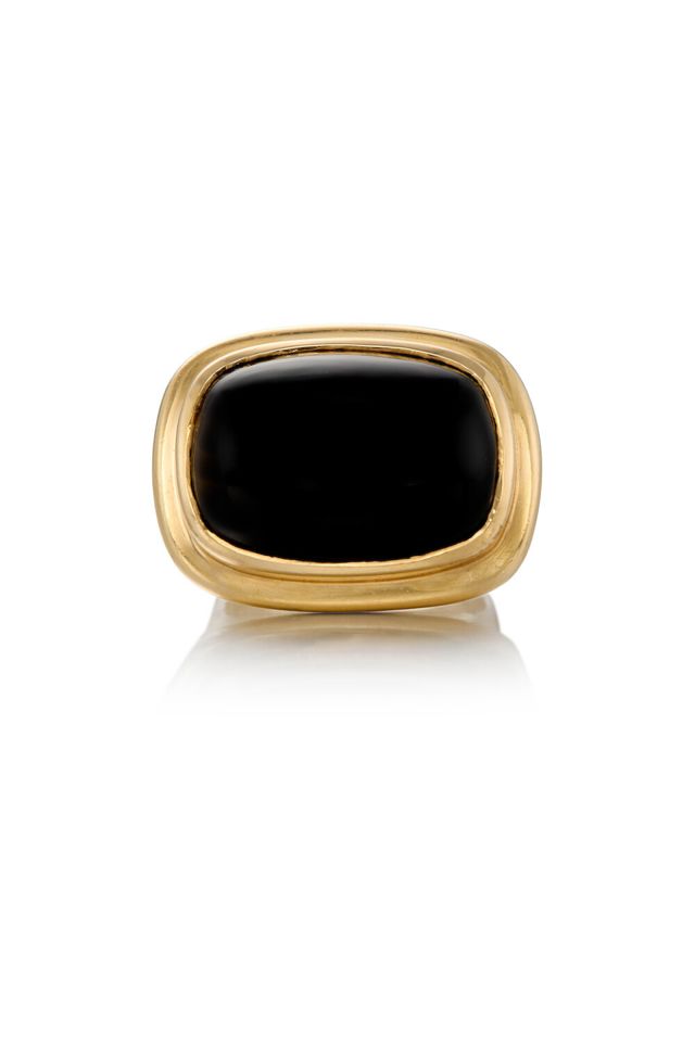 14k Gold Onyx Ring