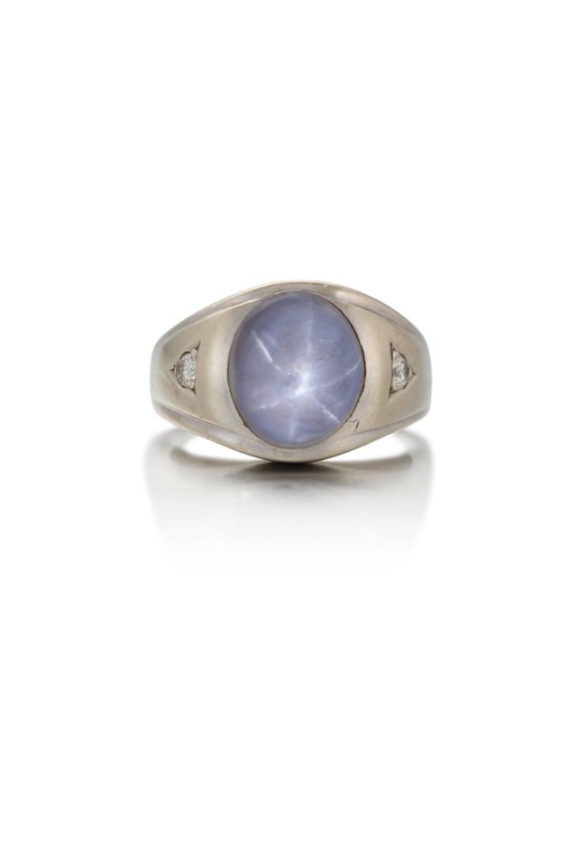 13k Gold Sapphire and Diamond Ring