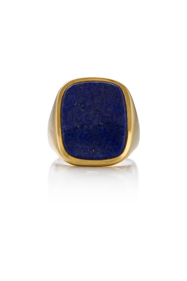 18k Gold Lapis Lazuli Ring