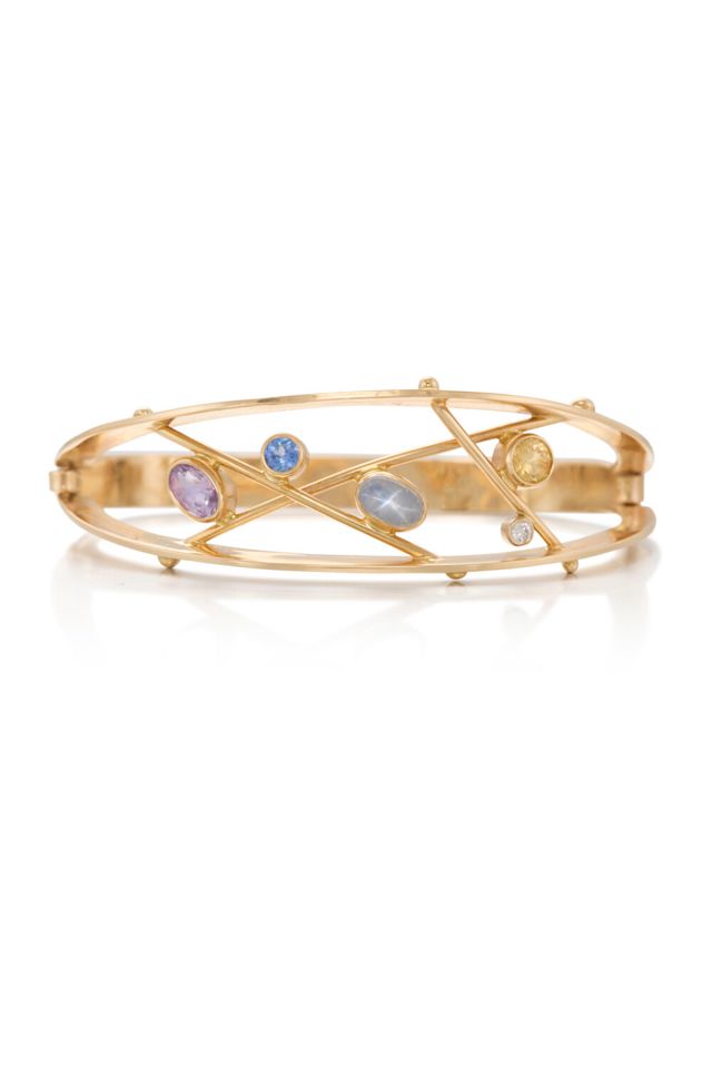 14k Gold Sapphire Bracelet