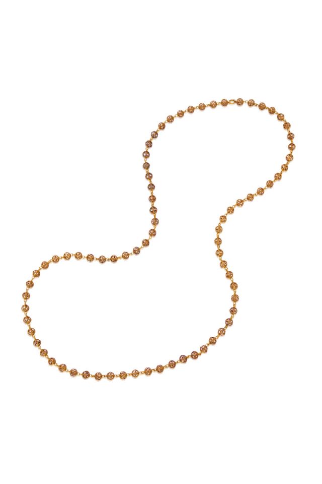19k Gold Bead Necklace