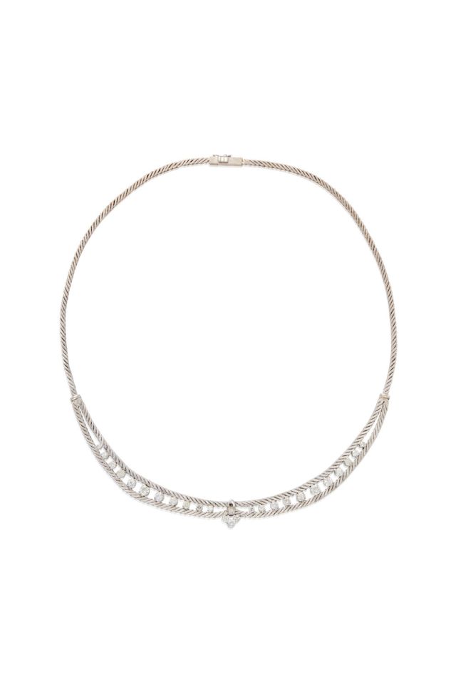 18k White Gold Diamond Necklace
