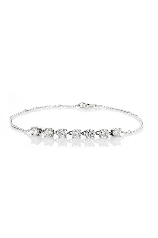 14k White Gold Diamond Bracelet