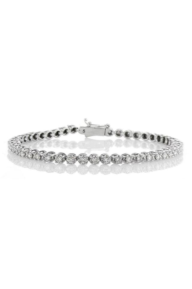 14k White Gold Diamond Bracelet
