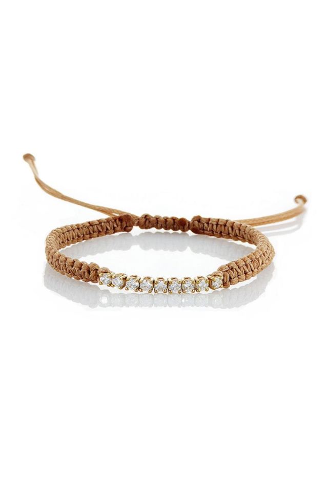 14k Yellow Gold Diamond Bracelet