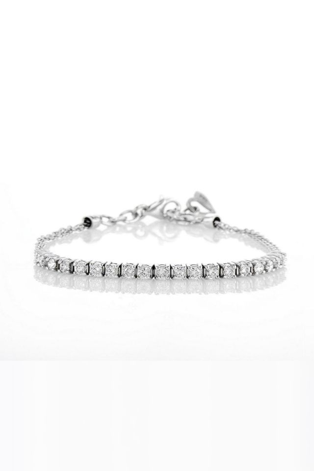 14k White Gold Diamond Bracelet