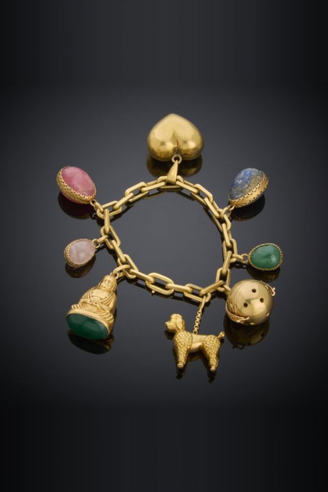 18k Gold Multi-Gem Bracelet